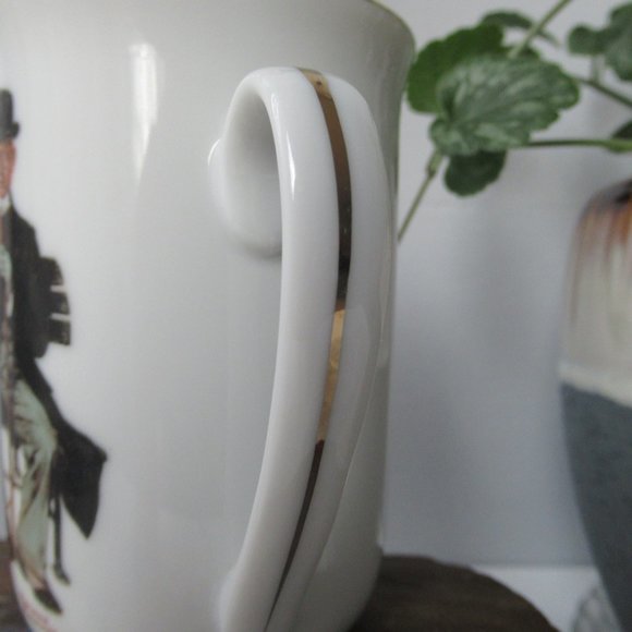 Porcelain Mug Norman Rockwell Collection "Park Bench" - Picture 6 of 9